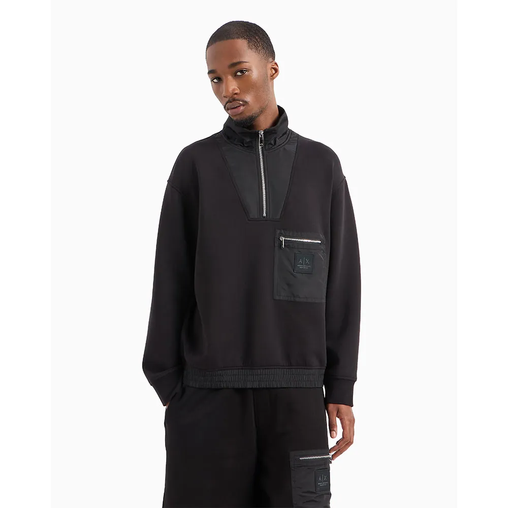 Толстовка Armani Exchange XM000083_AF10818 half zip, черный
Толстовка Armani Exchange XM000083_AF10818 half zip, черный