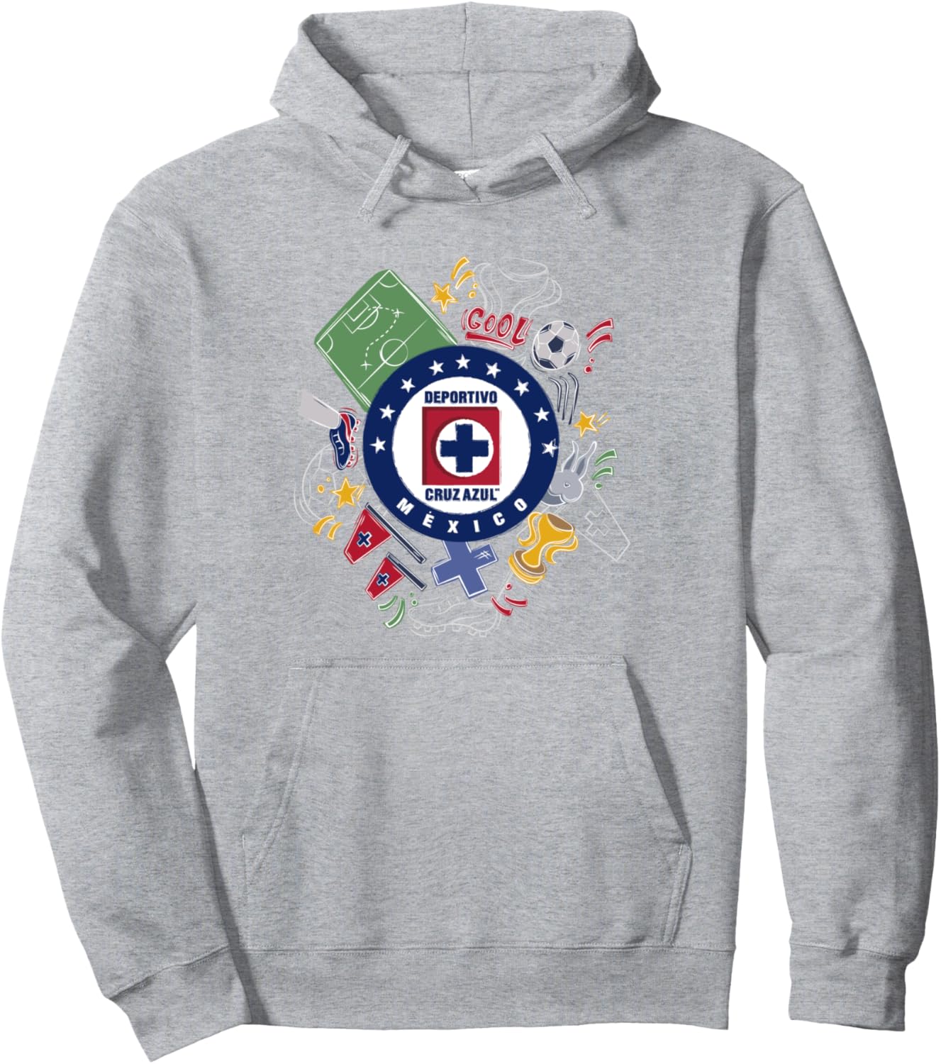 Эксклюзивнымиое худи из коллекции Cruz Azul, серый
Эксклюзивнымиое худи из коллекции Cruz Azul, серый