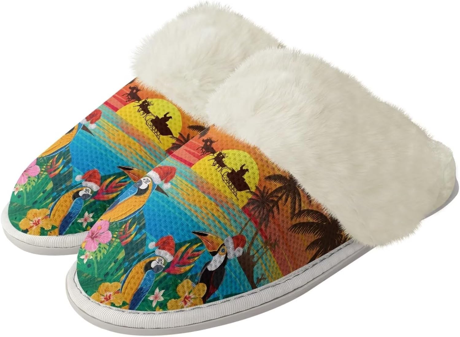 Рождественские дизайнерские хлопковые тапочки для женщин и мужчин с противоскользящей подошвой для дома и улицы, удобные домашние тапочки, пушистые тапочки Zhangruoheng, Christmas Parrot Print
Рождественские дизайнерские хлопковые тапочки для женщин и мужчин с противоскользящей подошвой для дома и улицы, удобные домашние тапочки, пушистые тапочки Zhangruoheng, Christmas Parrot Print