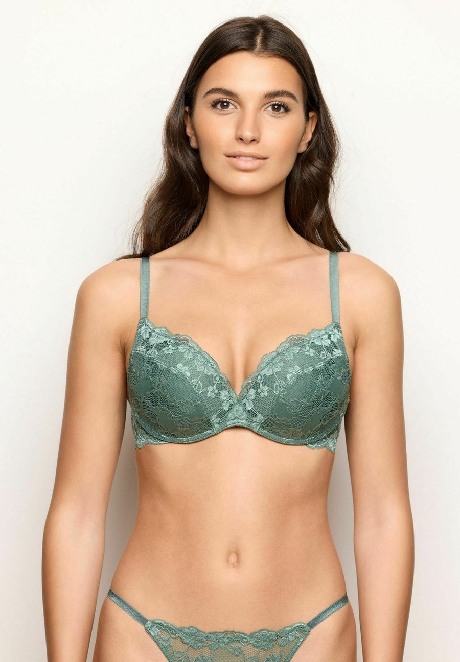 Бюстгальтер Yamamay Push-up bra, Green Sage Floral/Green
Бюстгальтер Yamamay Push-up bra, Green Sage Floral/Green