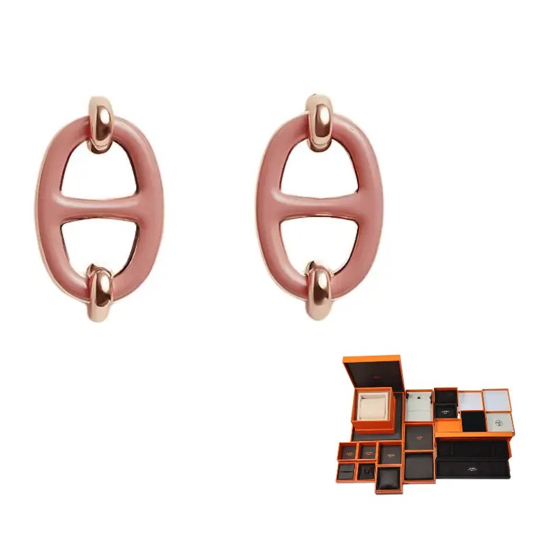 HERMES Серьги с розовым золотым покрытием Unisex Pink
HERMES Серьги с розовым золотым покрытием Unisex Pink