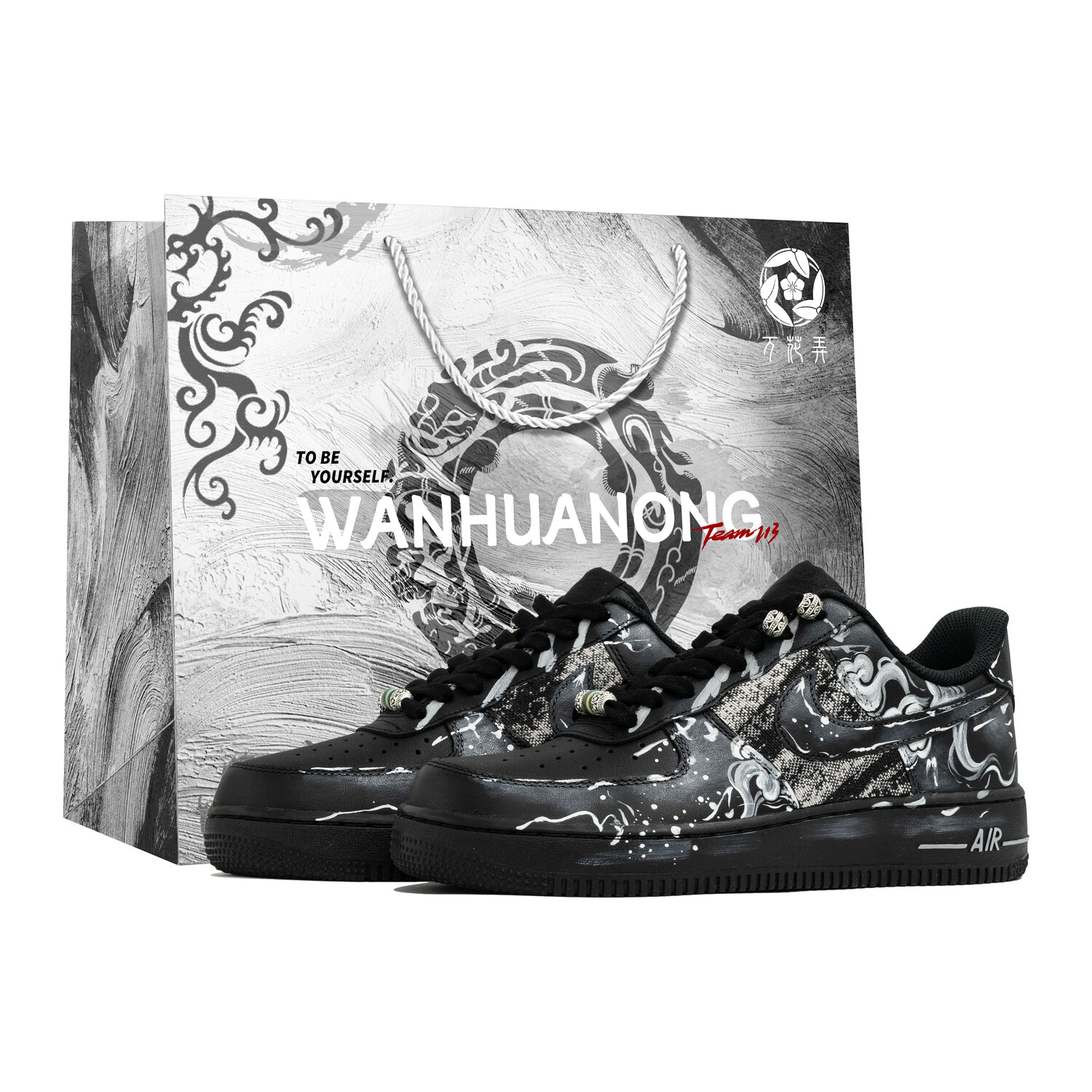 Nike Air Force 1 Wan Hua Nong, Liao, Shopping Bag Abrasion Resistant Low top Skateboard Shoes мужские черно-серые
Nike Air Force 1 Wan Hua Nong, Liao, Shopping Bag Abrasion Resistant Low top Skateboard Shoes мужские черно-серые