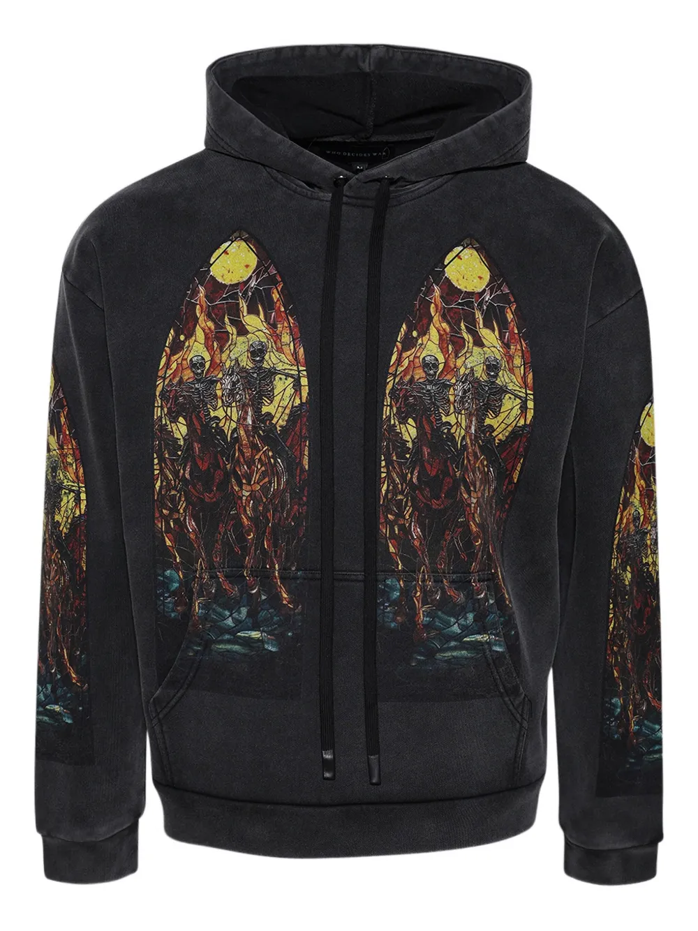 Толстовка с капюшоном и графичным принтом Who Decides War, черный
Толстовка с капюшоном и графичным принтом Who Decides War, черный