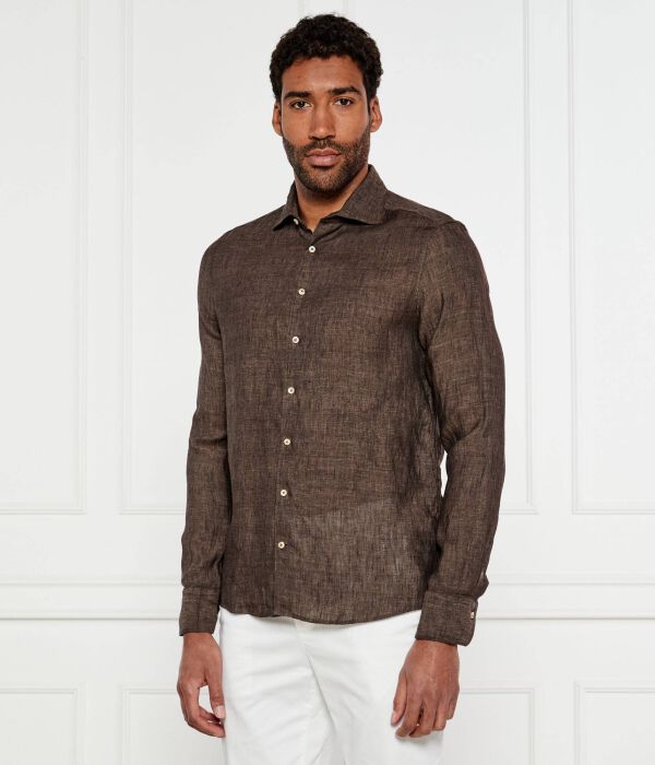 Льняная рубашка Slim fit Stenströms, коричневый
Льняная рубашка Slim fit Stenströms, коричневый