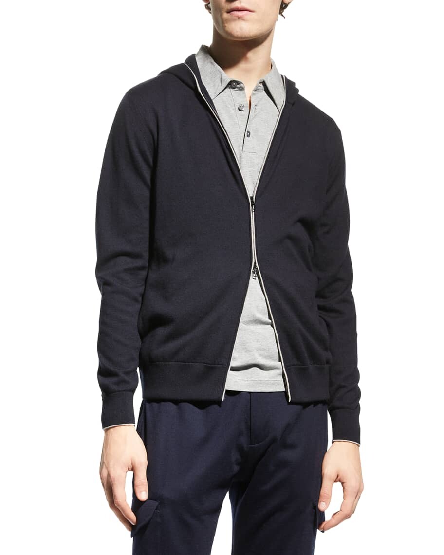 Толстовка с капюшоном на молнии из кашемира и хлопка Loro Piana
Толстовка с капюшоном на молнии из кашемира и хлопка Loro Piana