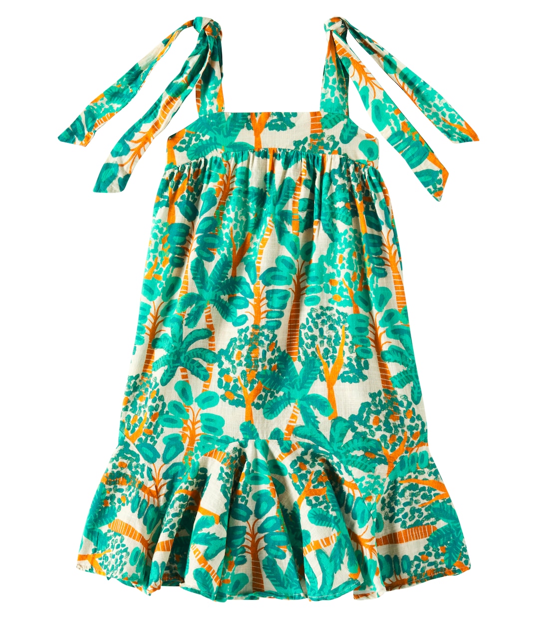 Платье из хлопка с принтом Da Mata Fábula, Est Da Mata Fundo Areia Taua 
Платье из хлопка с принтом Da Mata Fábula, Est Da Mata Fundo Areia Taua