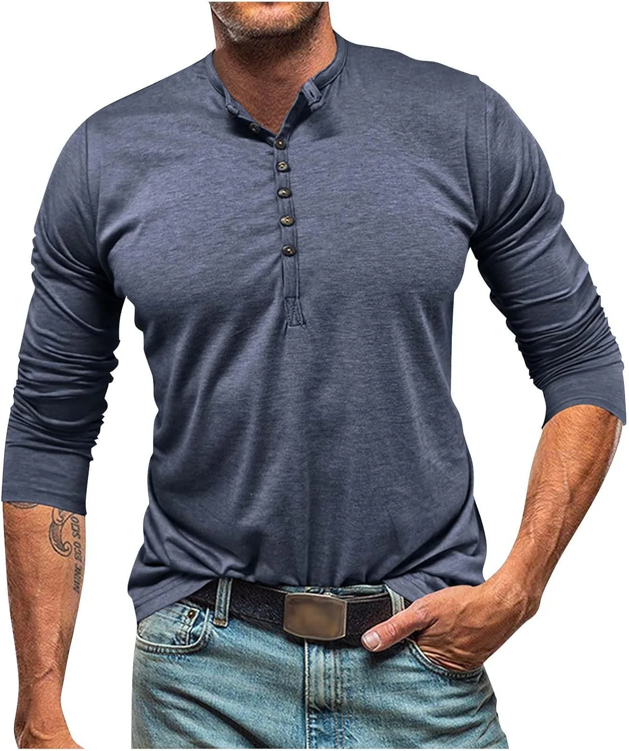 Мужская футболка Henley Slim Fit с длинным рукавом Cambkatl
Мужская футболка Henley Slim Fit с длинным рукавом Cambkatl