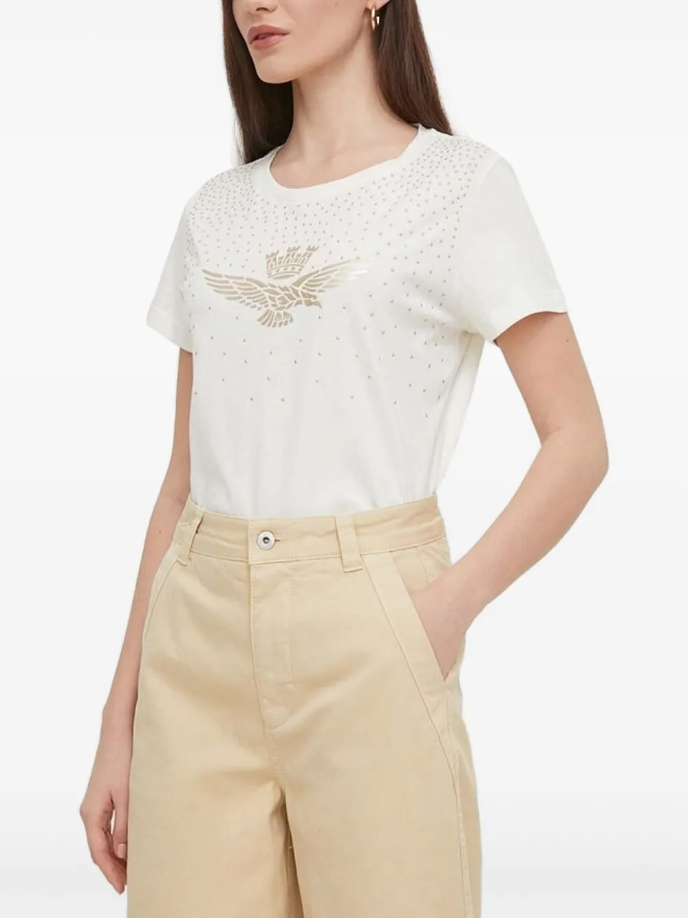 Футболка с заклепками Aeronautica Militare, белый
Футболка с заклепками Aeronautica Militare, белый