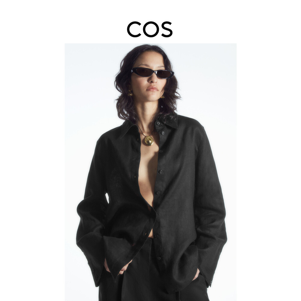 Рубашка женская Cos льняная, черный
Рубашка женская Cos льняная, черный