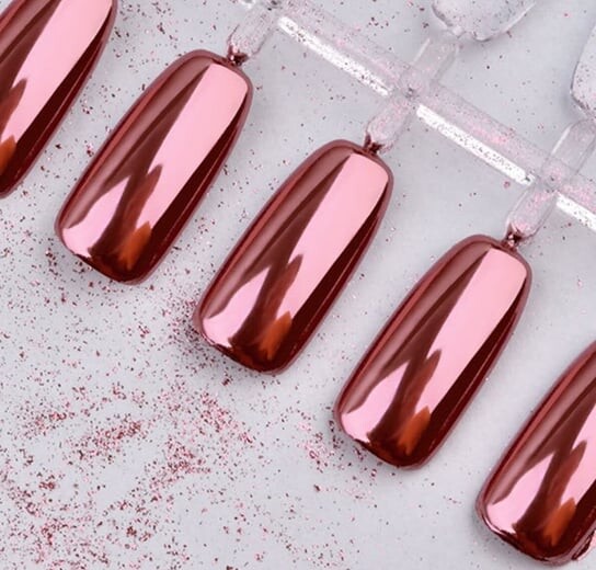 Эффект розового золота GLASS №00 - зеркальная пыль для декорирования гибридных лаков, УФ-гелей и акрила 3мл, AllePaznokcie
Эффект розового золота GLASS №00 - зеркальная пыль для декорирования гибридных лаков, УФ-гелей и акрила 3мл, AllePaznokcie