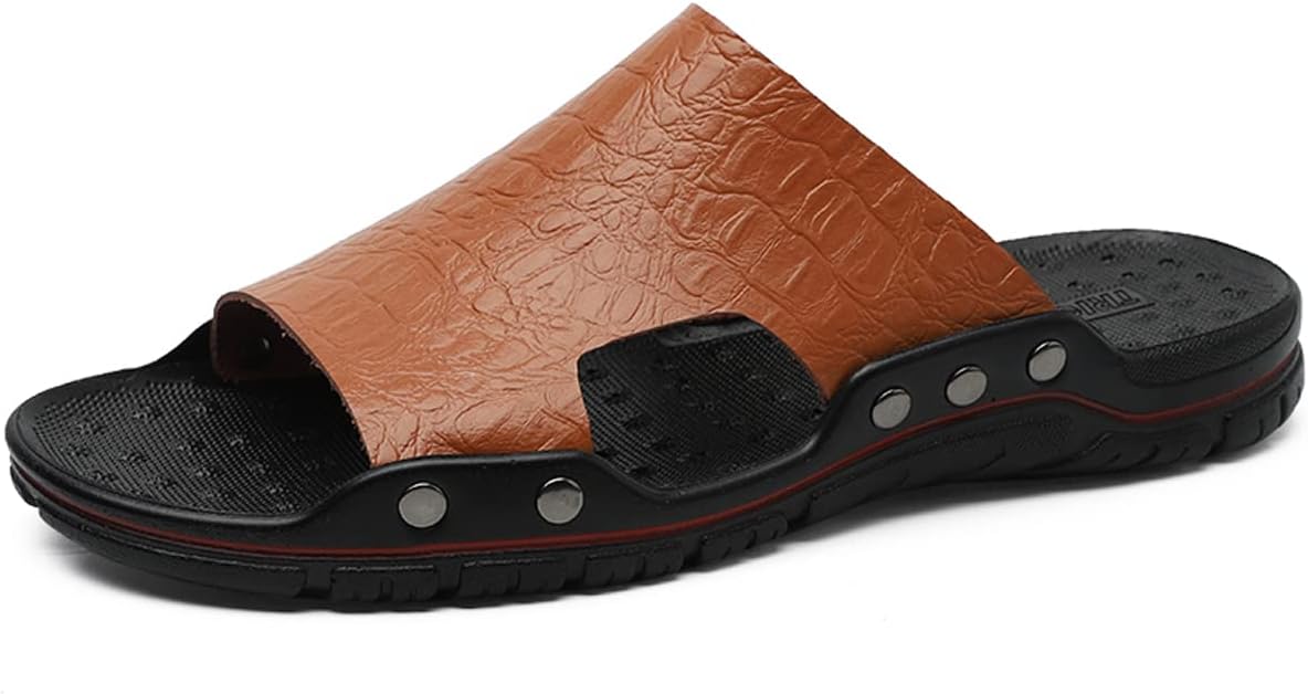 Мужские шлепанцы GSIGUL, кожаные босоножки для мужчин, летние повседневные водонепроницаемые сандалии для прогулок на улице, пляжа и путешествий, коричневый
Мужские шлепанцы GSIGUL, кожаные босоножки для мужчин, летние повседневные водонепроницаемые сандалии для прогулок на улице, пляжа и путешествий, коричневый