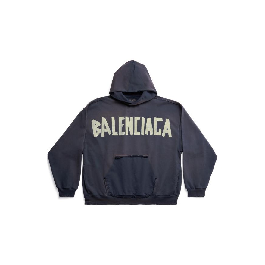 Рваный худи с карманами Balenciaga, темно-синий
Рваный худи с карманами Balenciaga, темно-синий