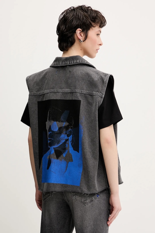 Жилет Karl Lagerfeld Jeans, серый 
Жилет Karl Lagerfeld Jeans, серый