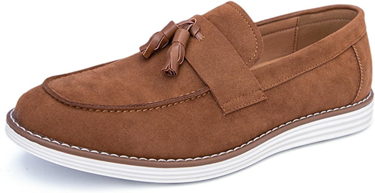 Мужские замшевые туфли с кисточками без шнурков, легкие и нескользящие лоферы, мокасины, деловая и повседневная обувь Qklmwes, коричневый
Мужские замшевые туфли с кисточками без шнурков, легкие и нескользящие лоферы, мокасины, деловая и повседневная обувь Qklmwes, коричневый