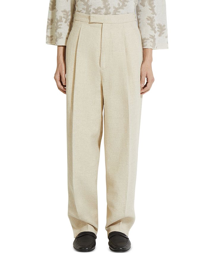 Брюки Regular Fit из льна с плиссировкой ZEGNA, слоновая кость/кремовый
Брюки Regular Fit из льна с плиссировкой ZEGNA, слоновая кость/кремовый