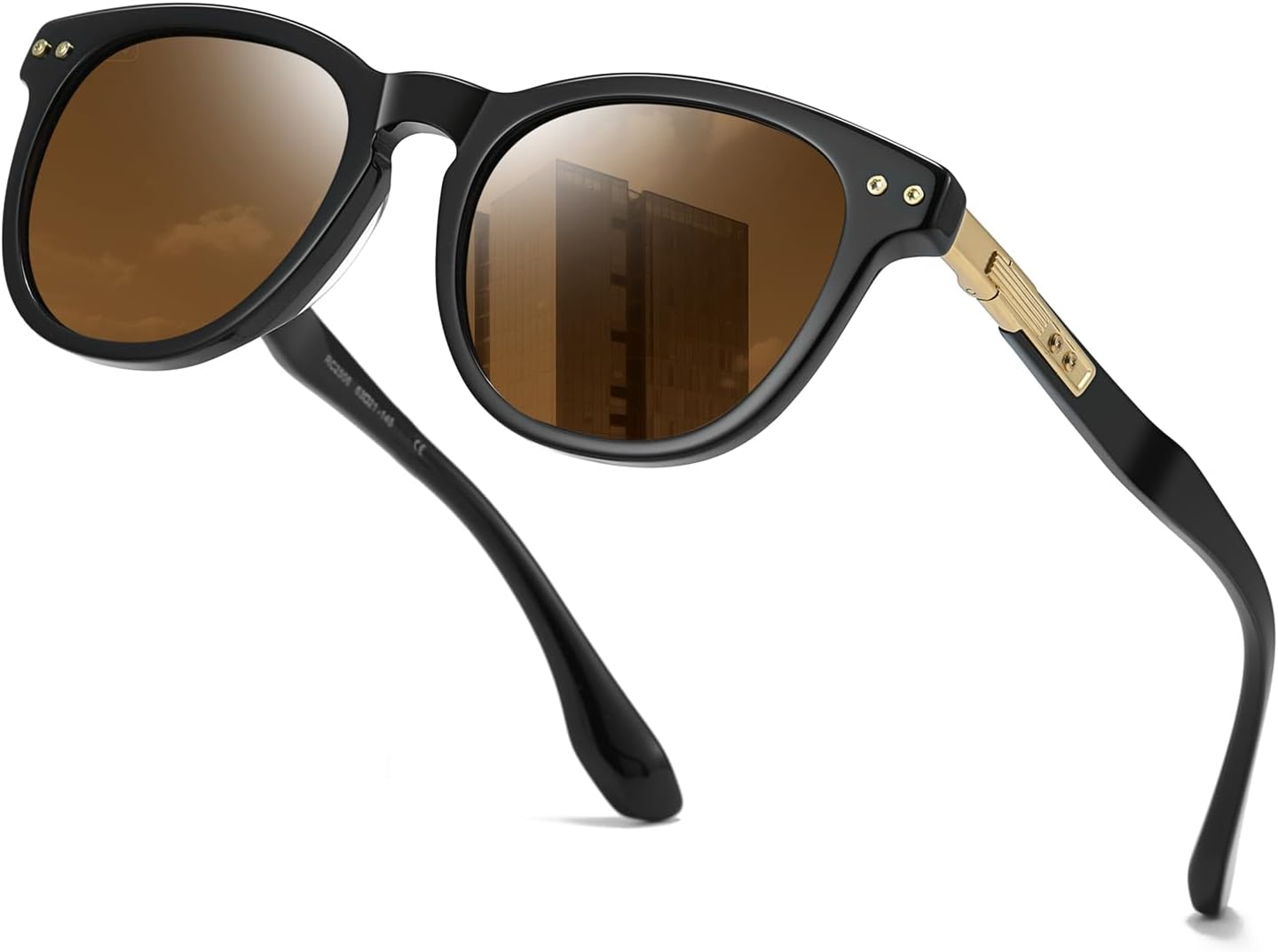 Поляризованные солнцезащитные очки для женщин, классические круглые солнцезащитные очки увеличенного размера для вождения, рыбалки и защиты от УФ-излучения DTIUGUTAE, Black Frame/Brown Lens
Поляризованные солнцезащитные очки для женщин, классические круглые солнцезащитные очки увеличенного размера для вождения, рыбалки и защиты от УФ-излучения DTIUGUTAE, Black Frame/Brown Lens