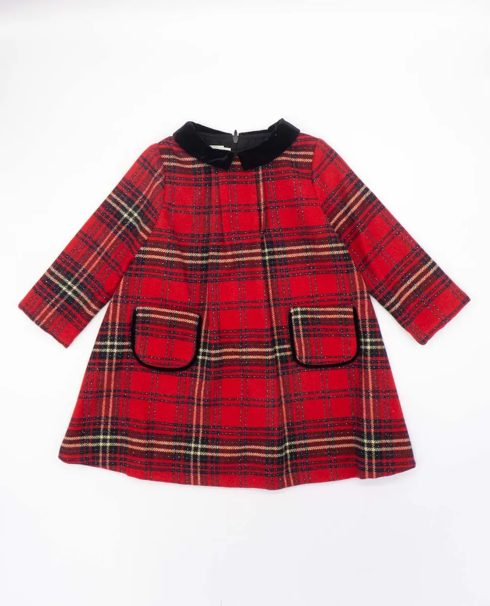 Красное платье для девочки с клетчатым принтом Fina Ejerique
Красное платье для девочки с клетчатым принтом Fina Ejerique