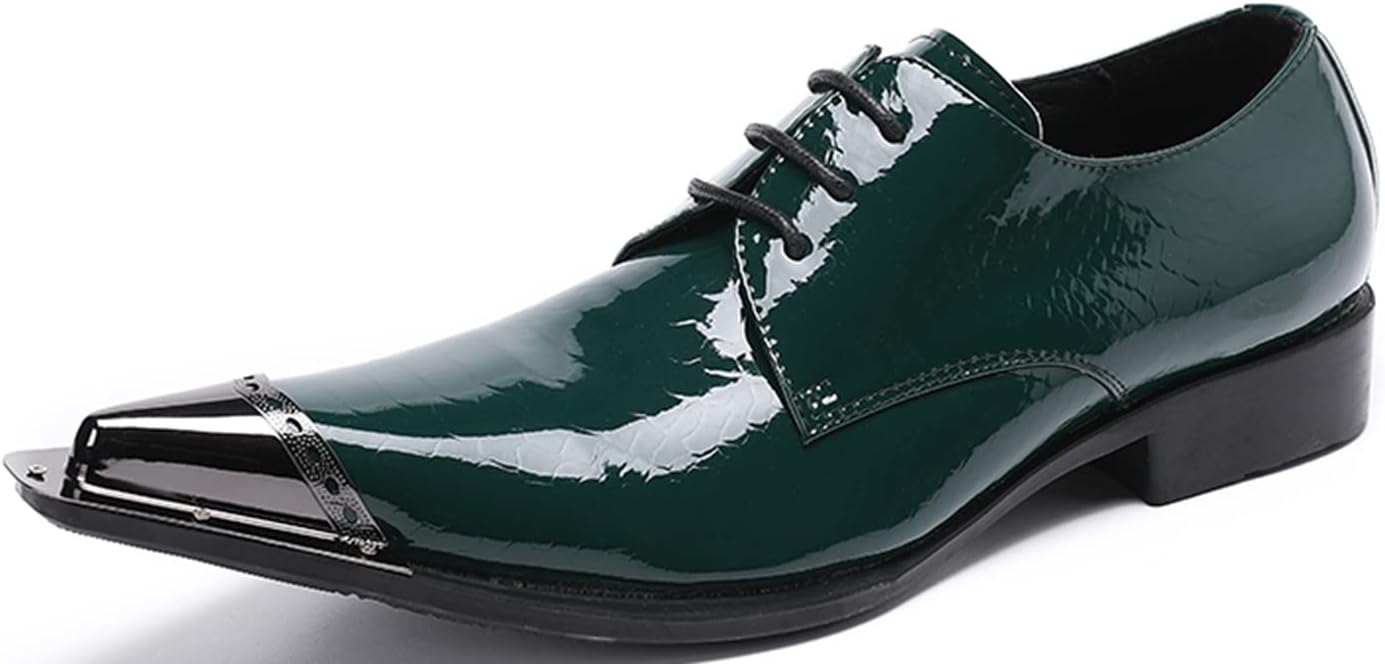 Мужские дерби Santimon с блестящей металлической отделкой, острым носком, слипоны, дизайнерские ковбойские ботинки в западном стиле, зеленый
Мужские дерби Santimon с блестящей металлической отделкой, острым носком, слипоны, дизайнерские ковбойские ботинки в западном стиле, зеленый