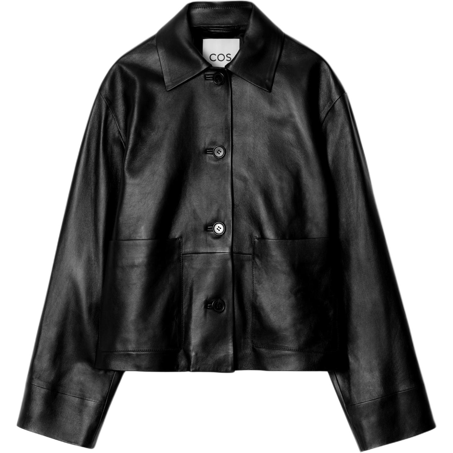 COS Кожаная куртка женская черная, Black
COS Кожаная куртка женская черная, Black