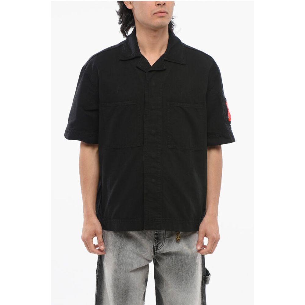 Джинсовая рубашка с множеством карманов и кнопками 44 Label Group, Black
Джинсовая рубашка с множеством карманов и кнопками 44 Label Group, Black