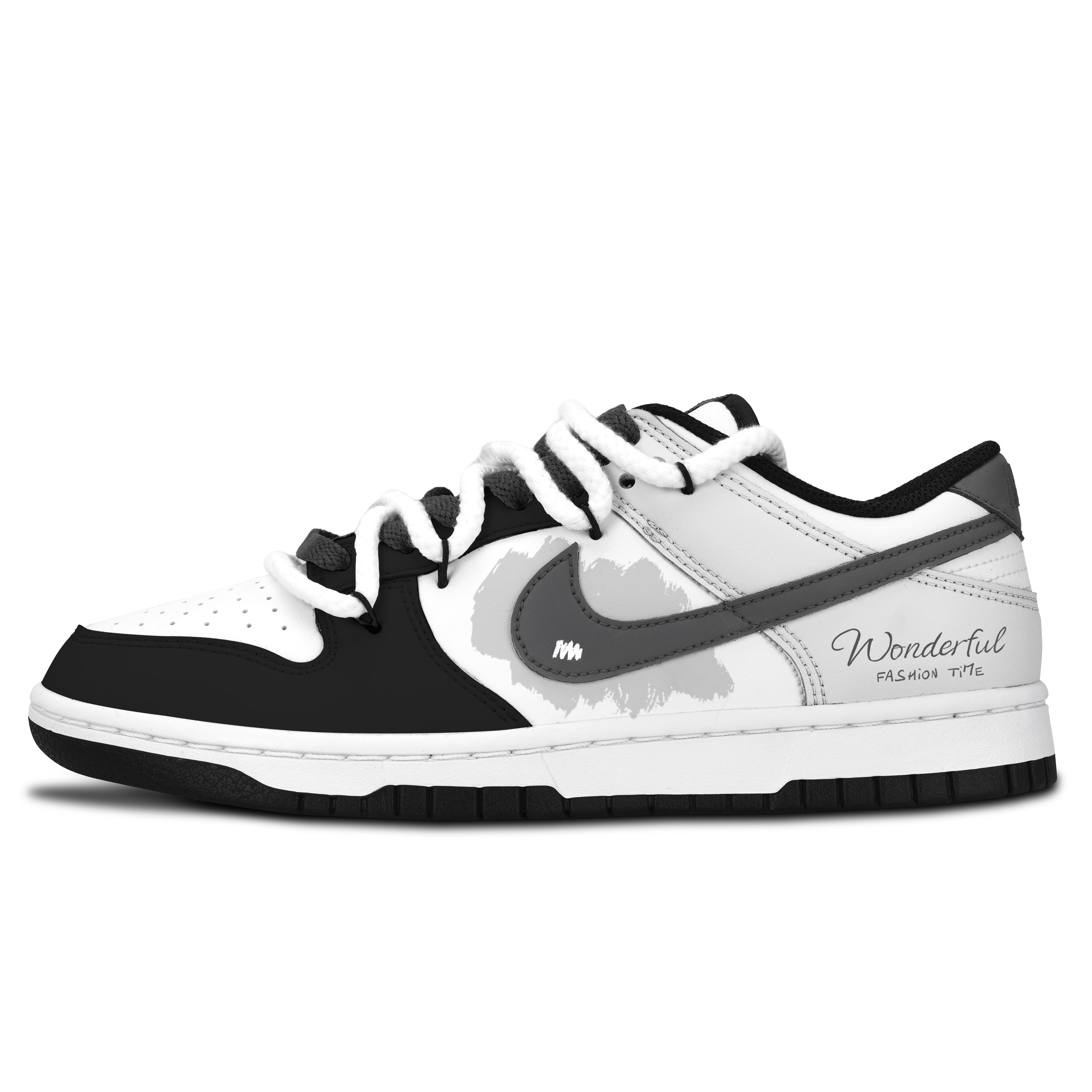 Nike Dunk Black White, Gray Tone Elegance Abrasion Resistant Low top Skateboard Shoes Unisex Gray
Nike Dunk Black White, Gray Tone Elegance Abrasion Resistant Low top Skateboard Shoes Unisex Gray