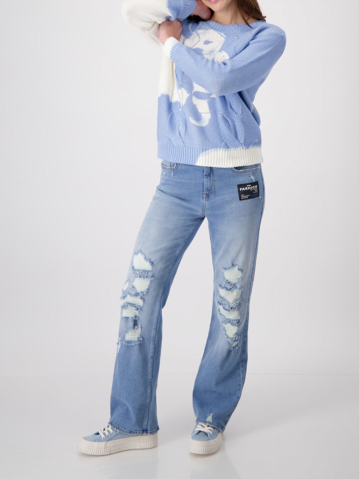 Пуловер monari, цвет blau/weiß
Пуловер monari, цвет blau/weiß