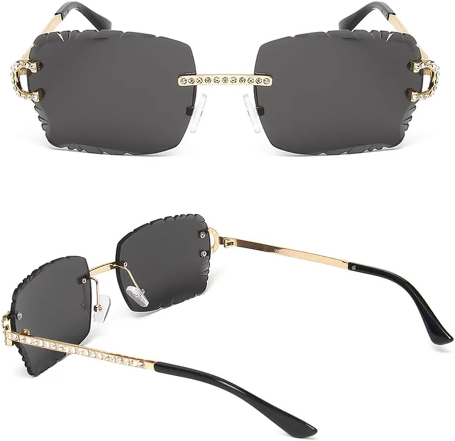 Модные солнцезащитные очки без оправы с бриллиантами для женщин, металлические солнцезащитные очки класса люкс с защитой от УФ-излучения UV400 HVTVTLA, C5
Модные солнцезащитные очки без оправы с бриллиантами для женщин, металлические солнцезащитные очки класса люкс с защитой от УФ-излучения UV400 HVTVTLA, C5