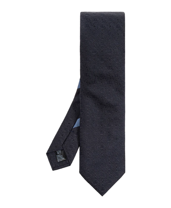 Шелковый галстук с монограммой Dolce & Gabbana, черный
Шелковый галстук с монограммой Dolce & Gabbana, черный