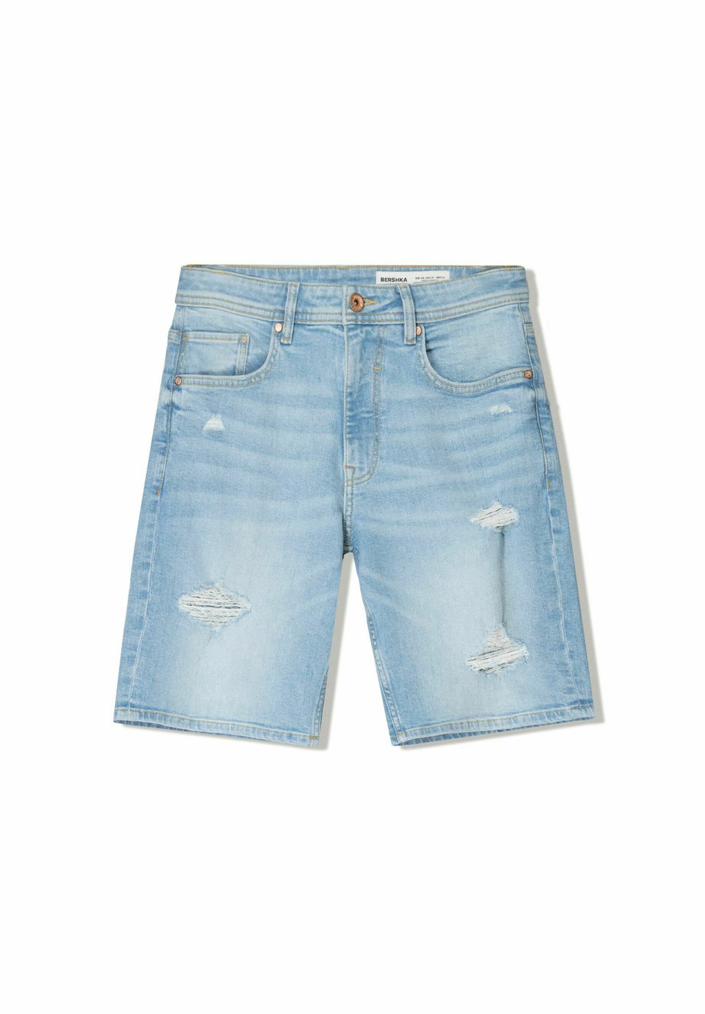 Джинсовые шорты Bershka, светло-голубой
Джинсовые шорты Bershka, светло-голубой