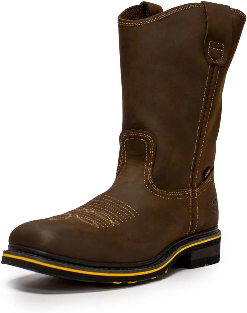 Мужские оригинальные ботинки Establo Tan из натуральной кожи Crazy, квадратный носок, вестерн-ботинки для работы, устойчивые к скольжению и маслу, с носком из стали, без шнурков Generic, initial
Мужские оригинальные ботинки Establo Tan из натуральной кожи Crazy, квадратный носок, вестерн-ботинки для работы, устойчивые к скольжению и маслу, с носком из стали, без шнурков Generic, initial