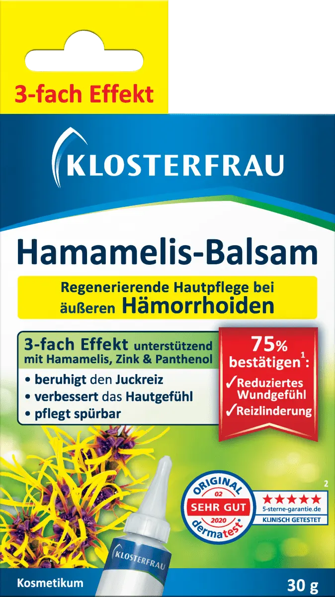 Мазь от геморроя с гамамелисом 30г Klosterfrau
Мазь от геморроя с гамамелисом 30г Klosterfrau