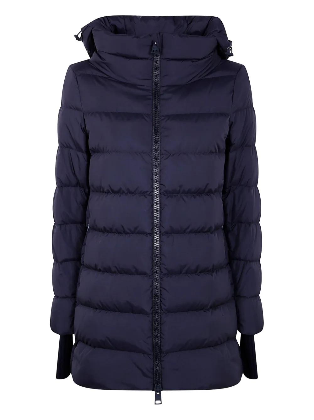 Стеганое пальто с пришитым капюшоном Herno, синий 
Стеганое пальто с пришитым капюшоном Herno, синий