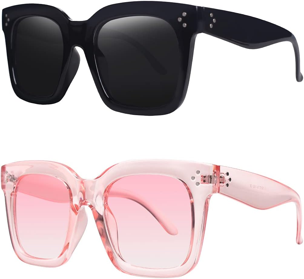 Винтажные женские солнцезащитные очки большого размера, дизайнерские, роскошные, квадратной формы, защита от УФ-излучения UV400, плоские линзы TAOTAOQI, (2 Pack) Black Frame Grey Lens+crystal Pink Frame Gradient Pink Lens
Винтажные женские солнцезащитные очки большого размера, дизайнерские, роскошные, квадратной формы, защита от УФ-излучения UV400, плоские линзы TAOTAOQI, (2 Pack) Black Frame Grey Lens+crystal Pink Frame Gradient Pink Lens