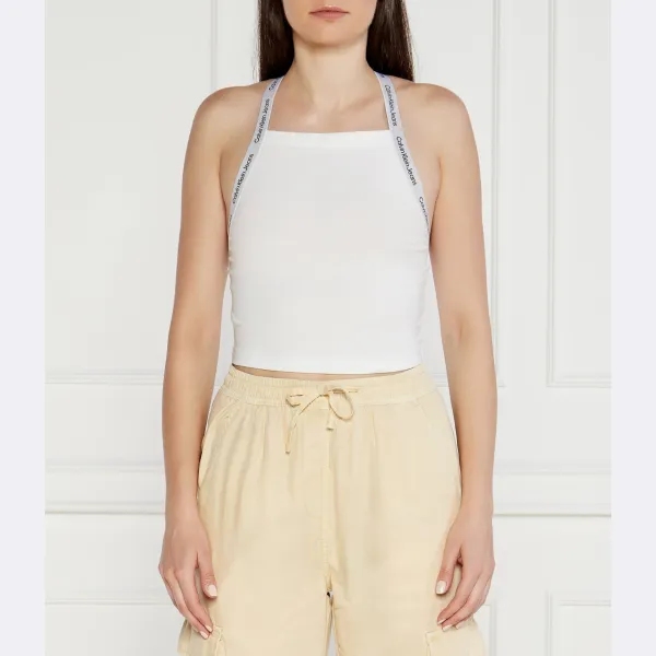 Облегающий топ Calvin Klein, белый
Облегающий топ Calvin Klein, белый