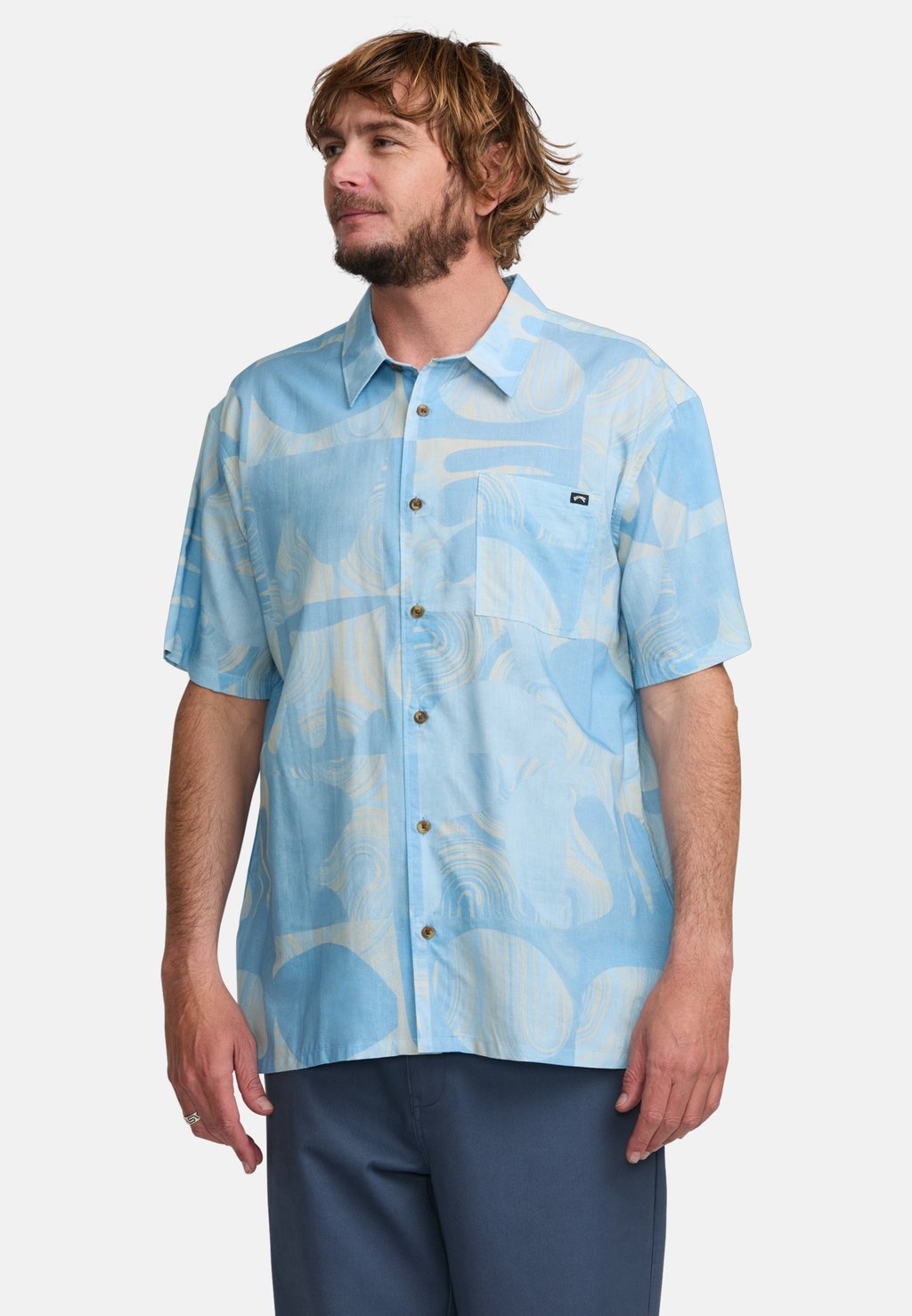 Рубашка MIT KURZEN ÄRMELN Billabong, синий 
Рубашка MIT KURZEN ÄRMELN Billabong, синий