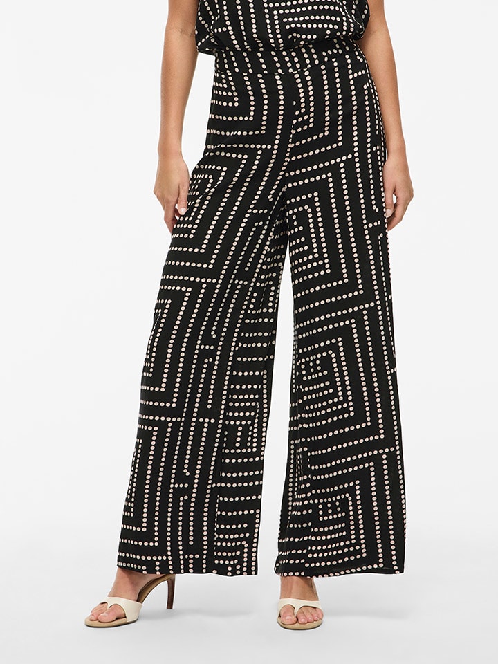 Тканевые брюки Vila, черный/бежевый
Тканевые брюки Vila, черный/бежевый