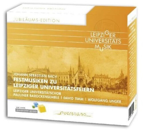 CD диск Bach, J.S. / Pauliner Barockensemble: Festmusiken zu Leipziger Universitatsfeiern 
CD диск Bach, J.S. / Pauliner Barockensemble: Festmusiken zu Leipziger Universitatsfeiern