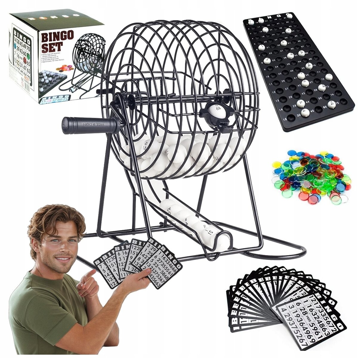 Бинго-вечеринка, семейная лотерея, машина для рисования карт, роскошные фишки Inna marka
Бинго-вечеринка, семейная лотерея, машина для рисования карт, роскошные фишки Inna marka