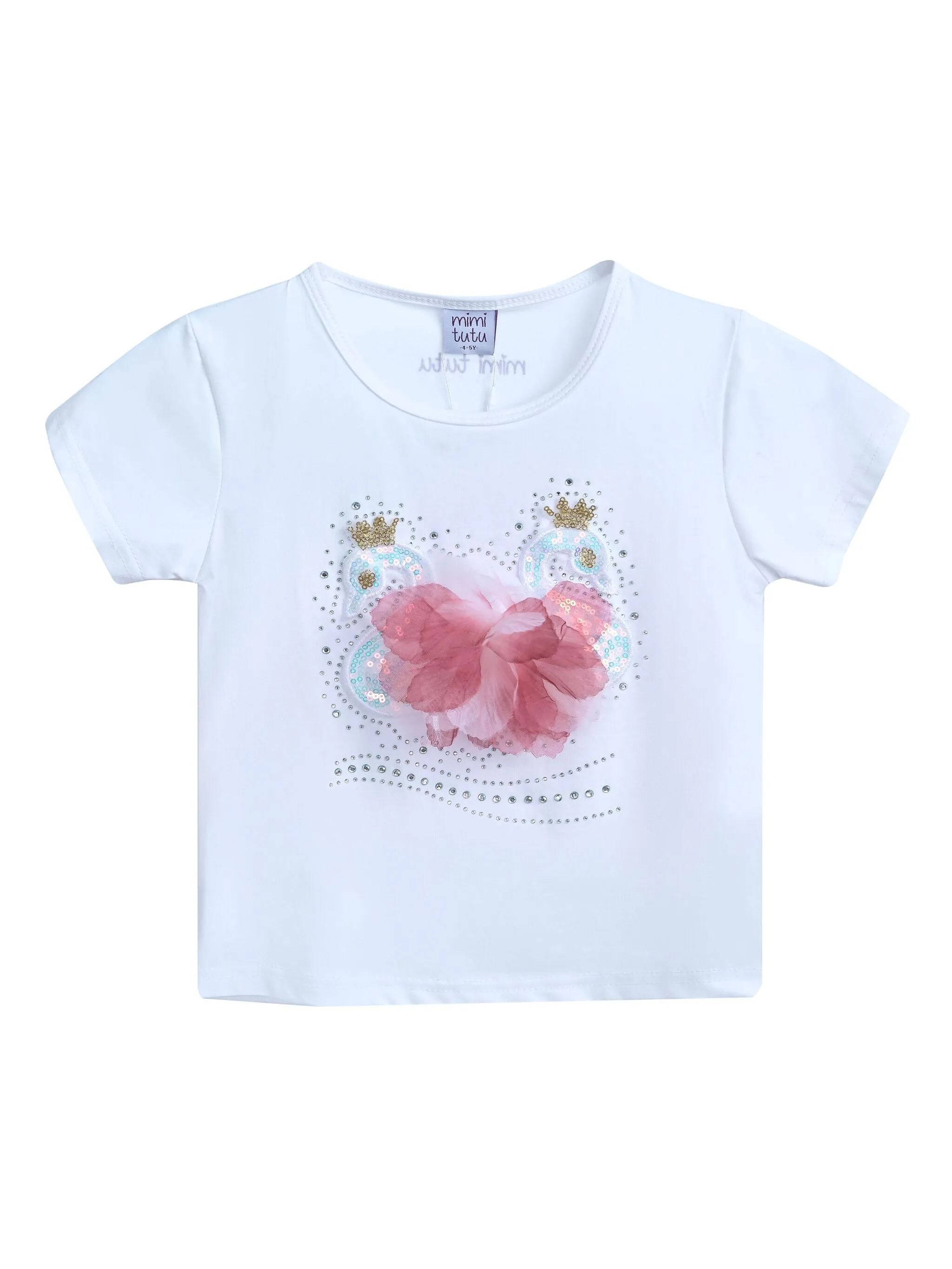 Футболка с аппликацией Mimi Tutu, белый
Футболка с аппликацией Mimi Tutu, белый