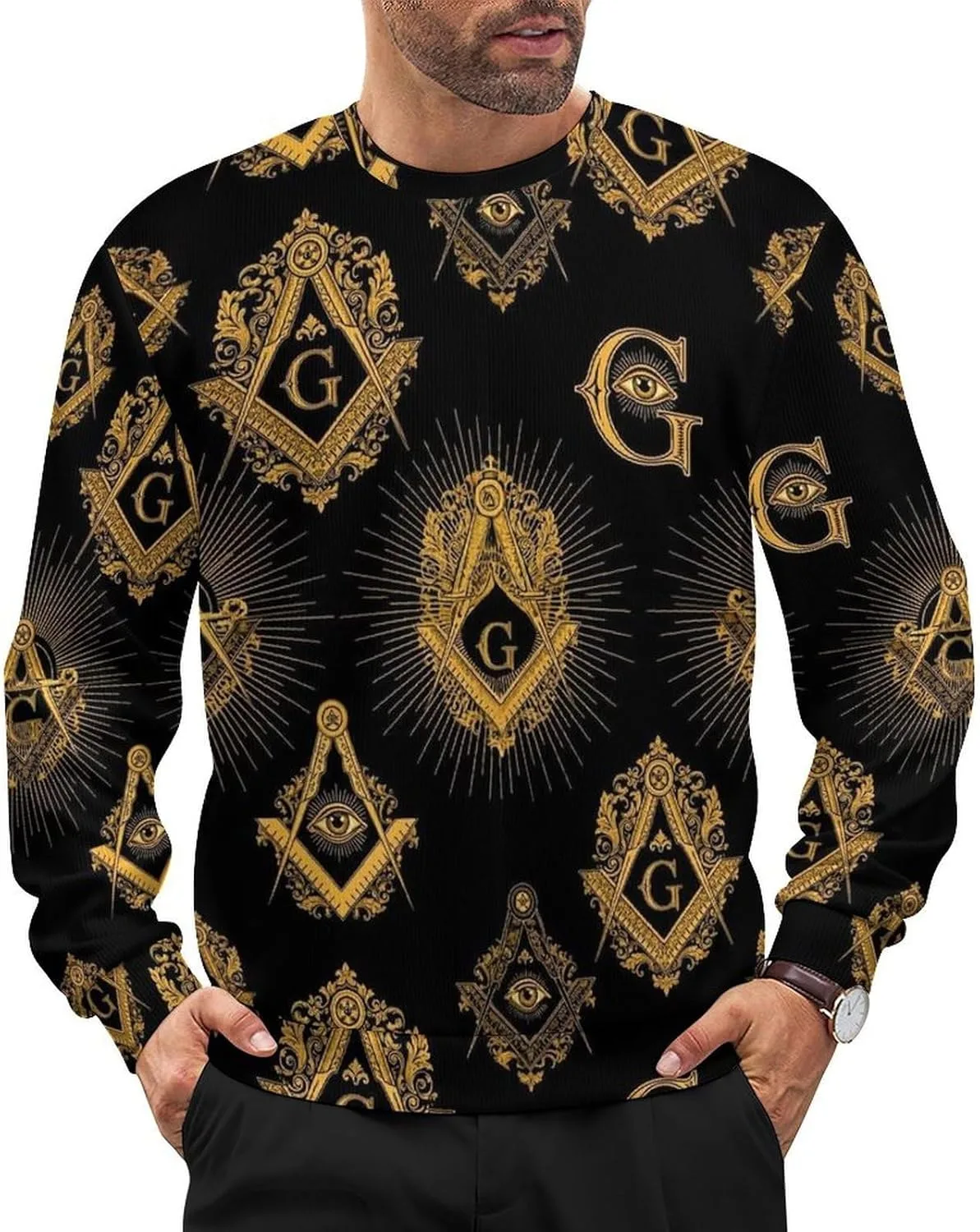 Мужской классический пуловер с длинными рукавами и круглым вырезом Meaudiwes
Мужской классический пуловер с длинными рукавами и круглым вырезом Meaudiwes