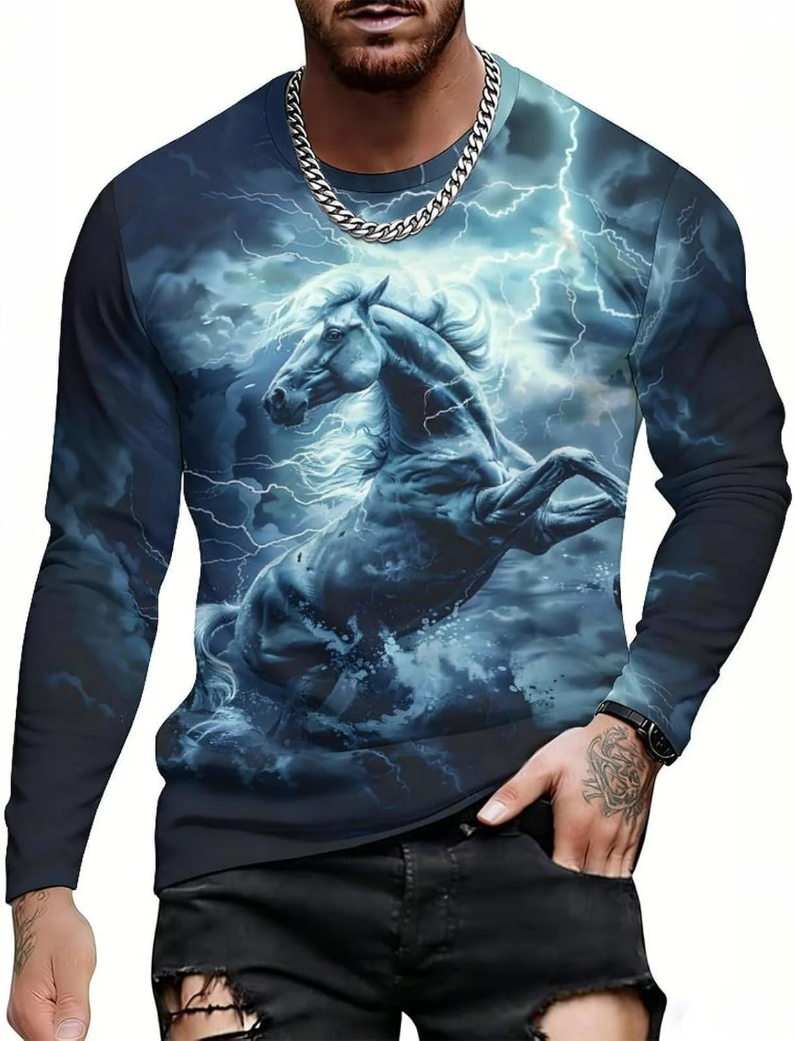 Мужская футболка с принтом, длинный рукав BarbedRose
Мужская футболка с принтом, длинный рукав BarbedRose