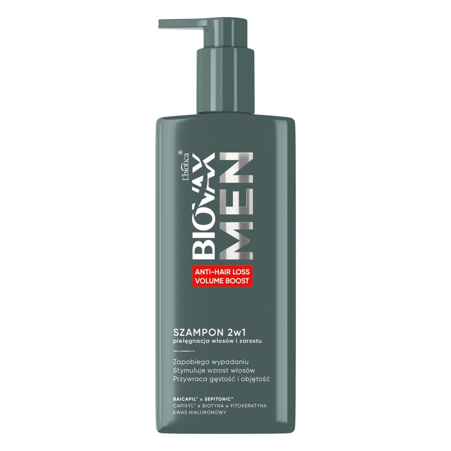 L'biotica Biovax Men Anti Hair-Loss&Volume Boost 2in1 Шампунь для волос и бороды 200 мл LBIOTICA / BIOVAX
L'biotica Biovax Men Anti Hair-Loss&Volume Boost 2in1 Шампунь для волос и бороды 200 мл LBIOTICA / BIOVAX