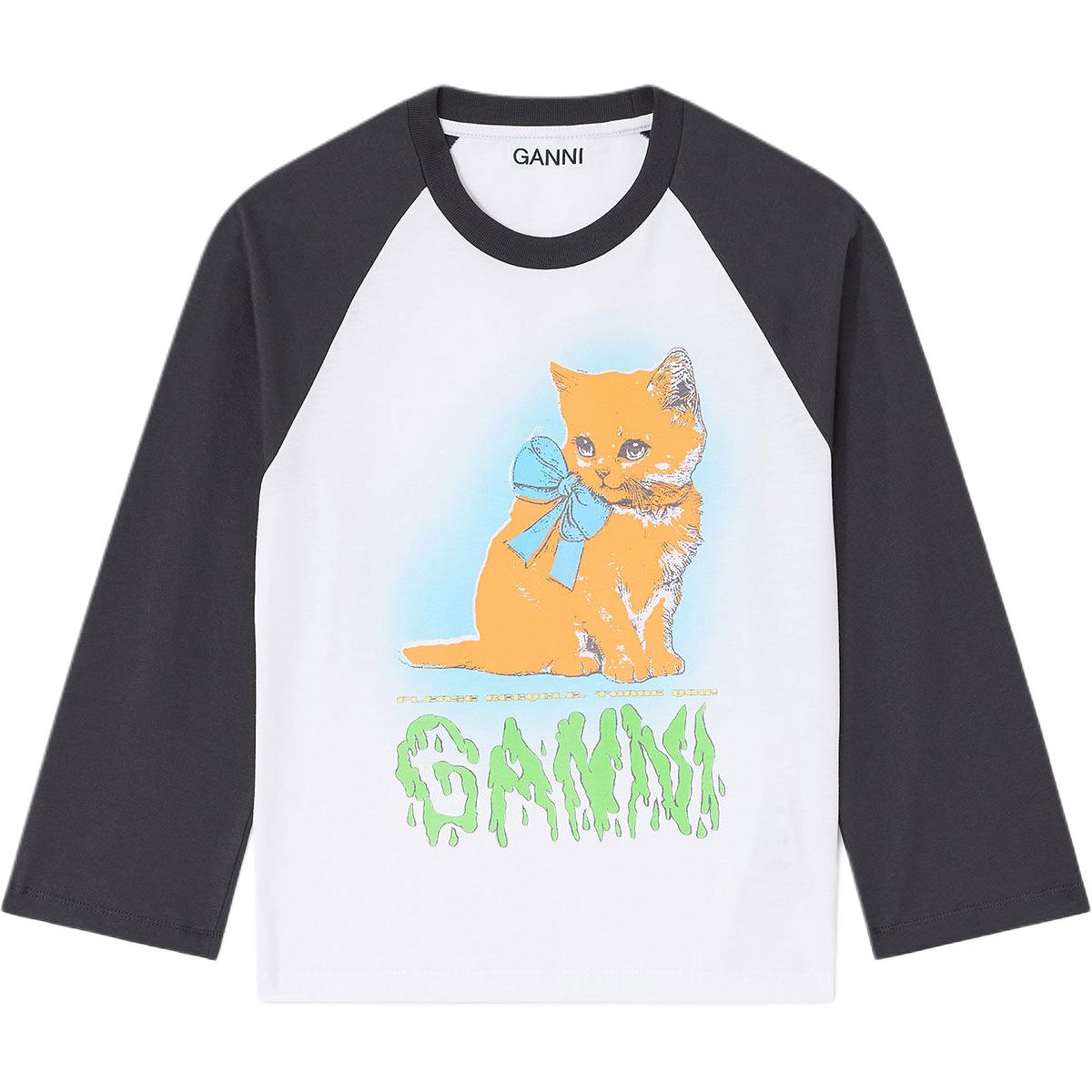 Кроп-футболка Kitty GANNI, белый
Кроп-футболка Kitty GANNI, белый