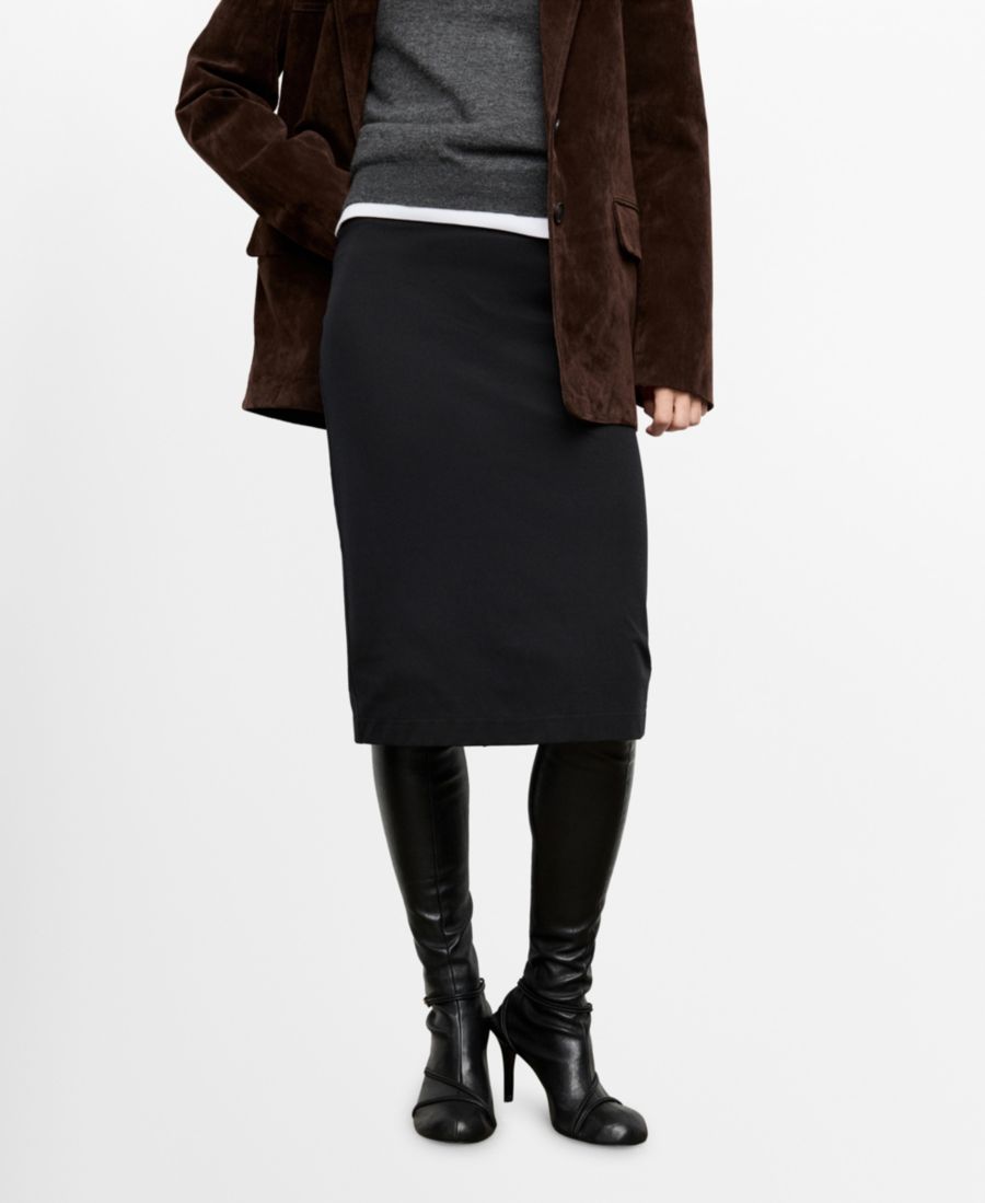 Женская юбка-карандаш миди MANGO, Black
Женская юбка-карандаш миди MANGO, Black