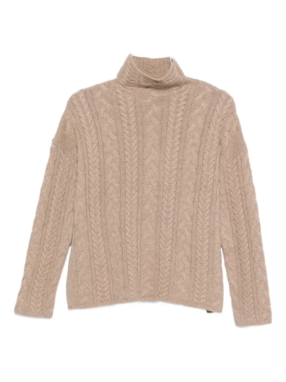 Свитер фактурной вязки с высоким воротником 'S Max Mara, коричневый
Свитер фактурной вязки с высоким воротником 'S Max Mara, коричневый