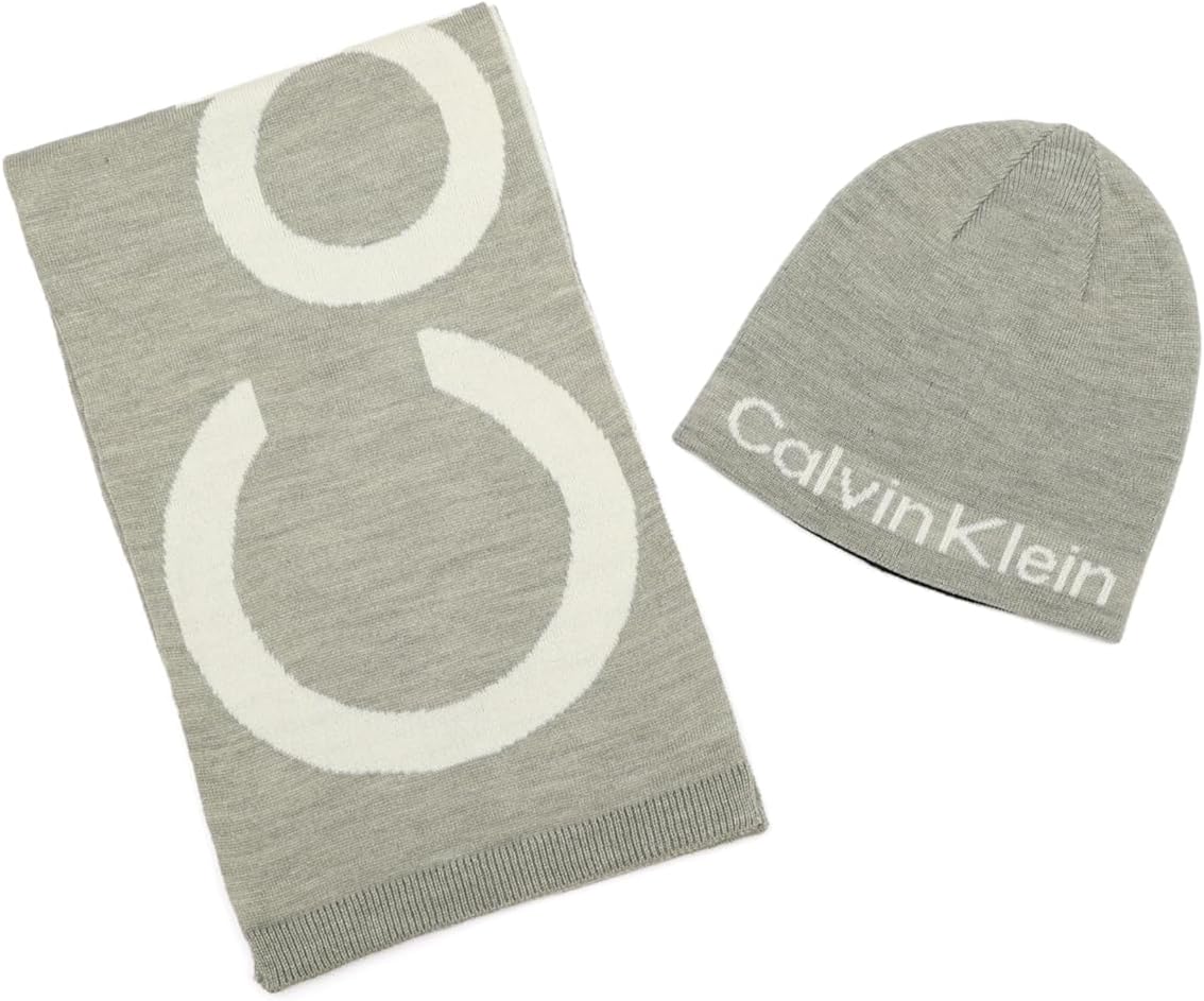 Мужской комплект шапок и шарфов с логотипом Calvin Klein, History Heather
Мужской комплект шапок и шарфов с логотипом Calvin Klein, History Heather