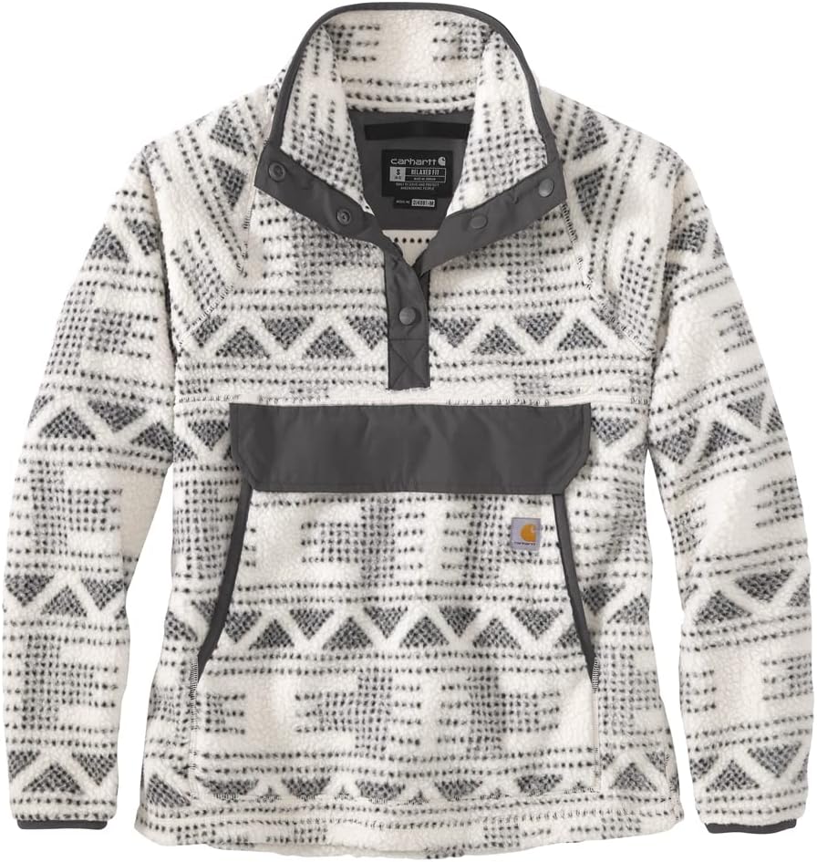 Carhartt womens Relaxed Fit Fleece Pullover, Malt Geo Aztec
Carhartt womens Relaxed Fit Fleece Pullover, Malt Geo Aztec