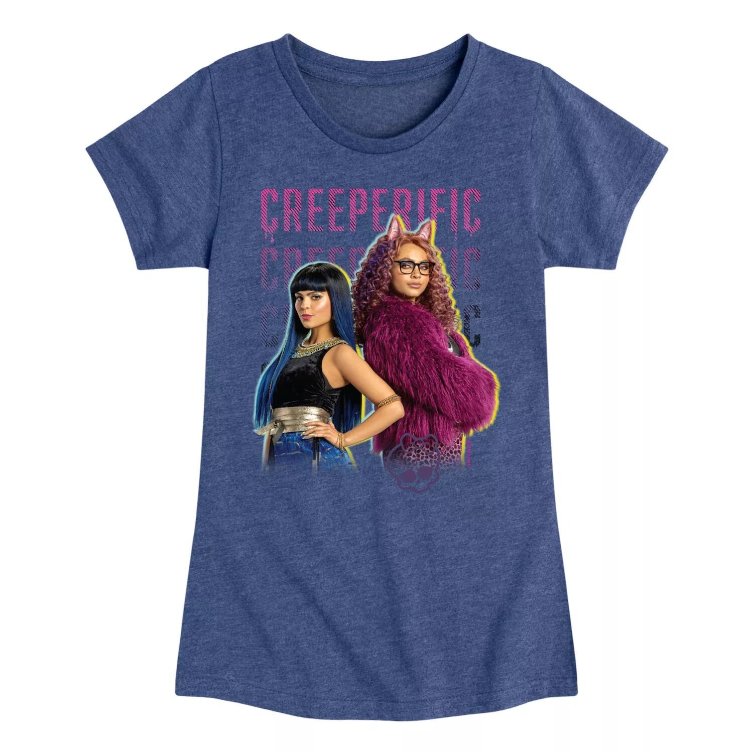 Футболка с рисунком для девочек 7–16 лет Monster High: The Movie «Creeperific» Licensed Character, синий
Футболка с рисунком для девочек 7–16 лет Monster High: The Movie «Creeperific» Licensed Character, синий