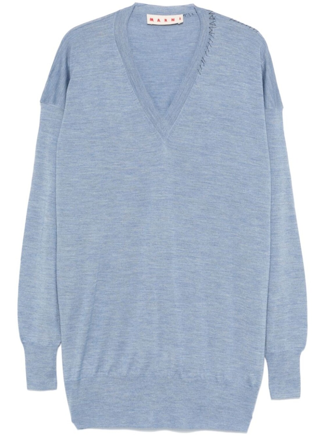 Свитер Marni с V-образным вырезом, синий
Свитер Marni с V-образным вырезом, синий