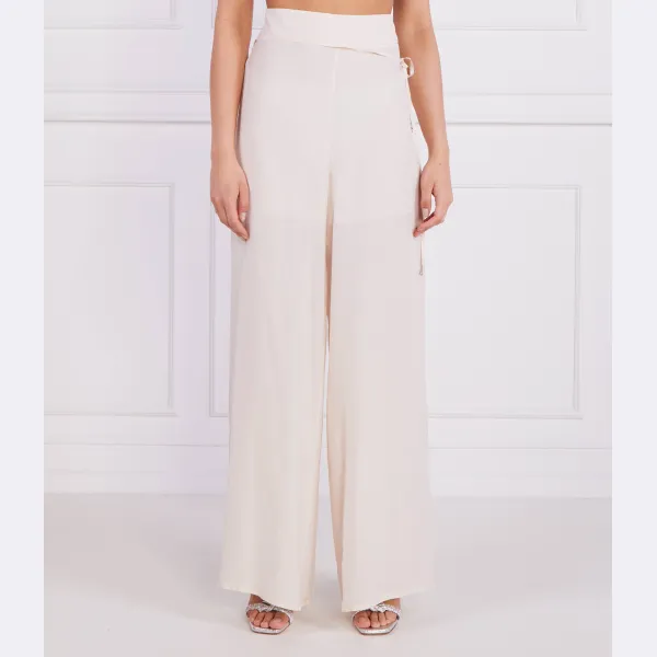 Брюки палаццо Patrizia Pepe, экрю 
Брюки палаццо Patrizia Pepe, экрю